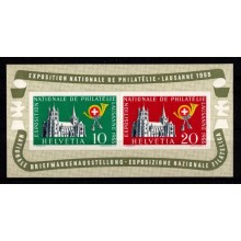 National frimærkeudstilling i Lausanne - Miniark - Postfrisk.